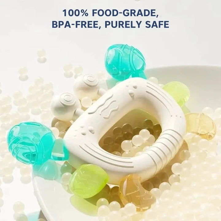 Mee Mee Tiny Claws Silicone Baby Comforter & Teether | Multi-Textured Soft Sensory Teething Toy