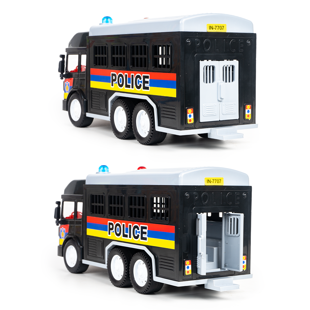 Friction Powered Realistic Police Van Toy