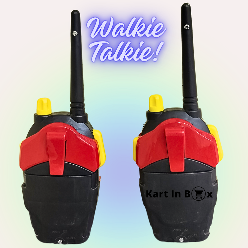 Walkie Talkie Long Range for Home (2 Pcs - 8 Batteries Included) (Mickey Mouse)