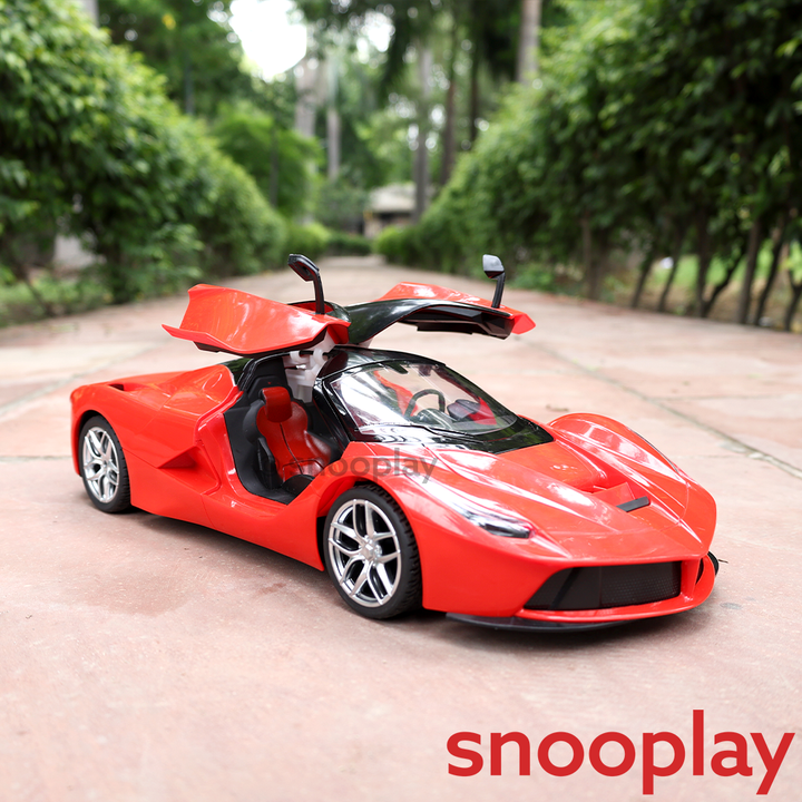 Remote Control Resembling LaFerrari Car with Light, Sound, Openable Parts & 5 Channel Racing (5-14 Years)