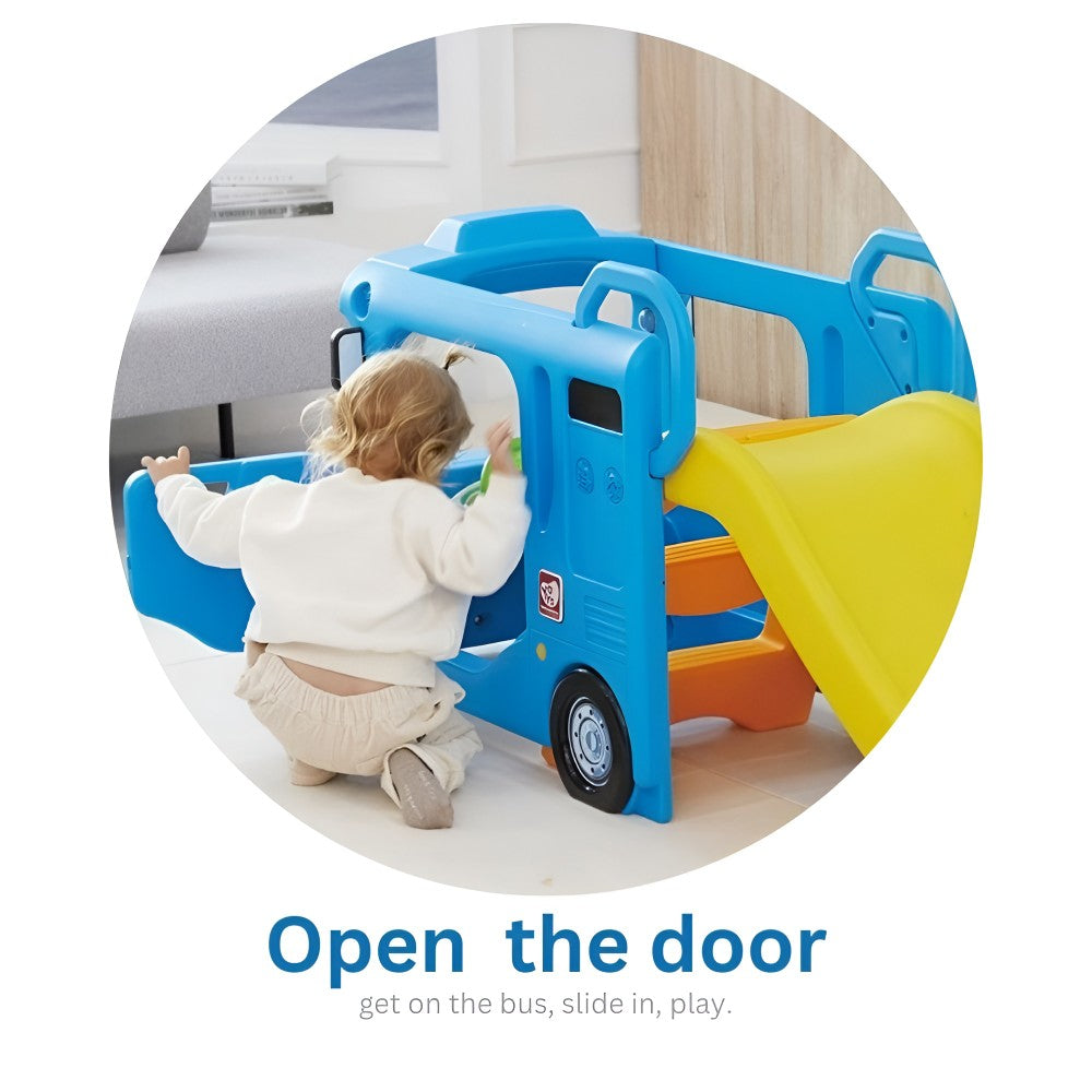 YAYA Blue Compact Bus Slide (1-6 Years)