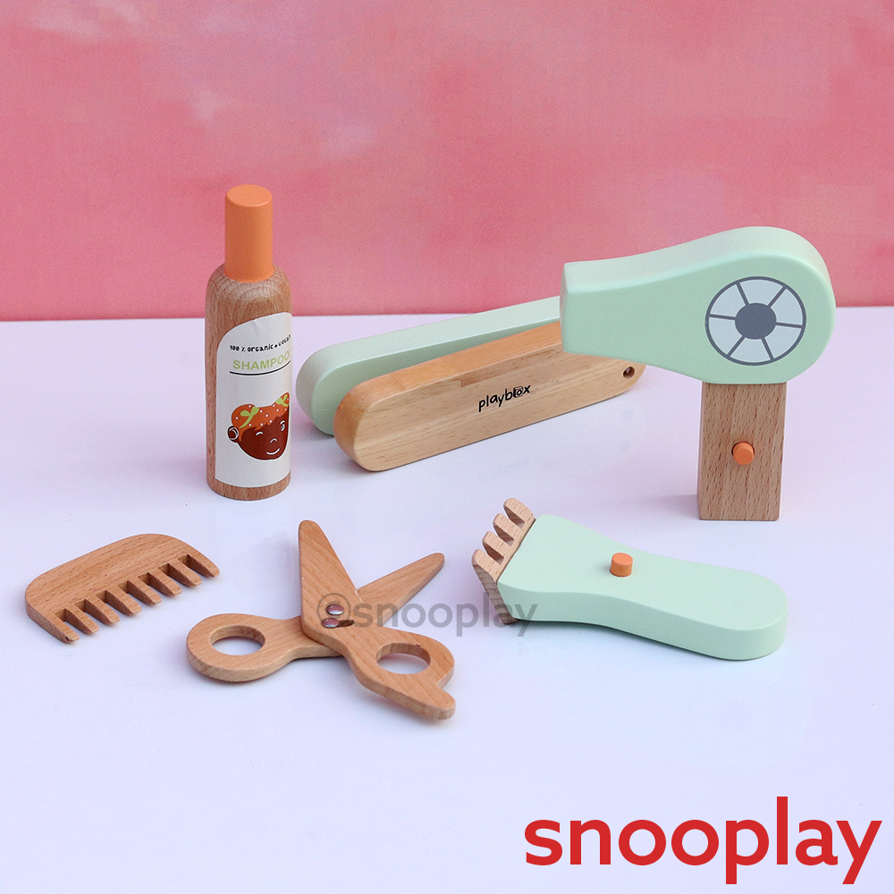 Playbox 6 Pieces Comb & Shine Beauty Kit - Stylish Pretend Play (3-7 Years)