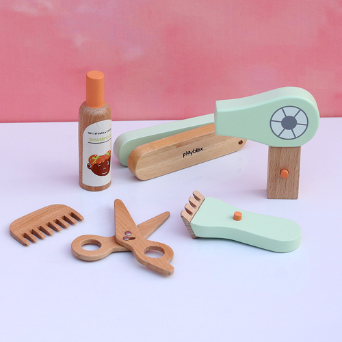 Playbox 6 Pieces Comb & Shine Beauty Kit - Stylish Pretend Play (3-7 Years)