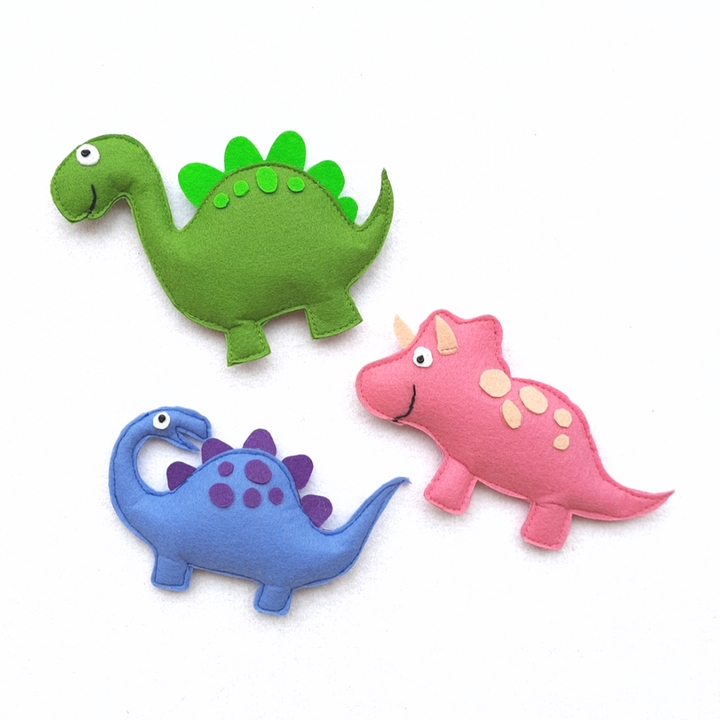 Stegosaurus, Tyrannosaurus Rex, Diplodocus, Brontosaurus, Iguanodon, and Protoceratops Dinosaur Toys (Set of 6)