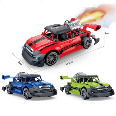 Remote Control Stunt Car Water Spray & Smoke Racing Crawler Off Road Vehicle