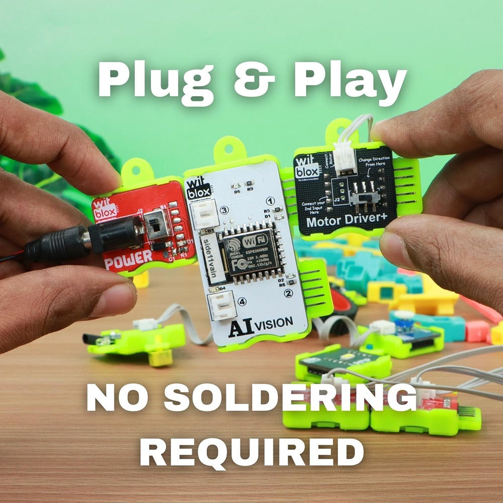 Robotics with AI kit || DIY STEM Projects with AI-based applications  || Plug & Fit Modular Electronics Circuits || Arduino Compatible