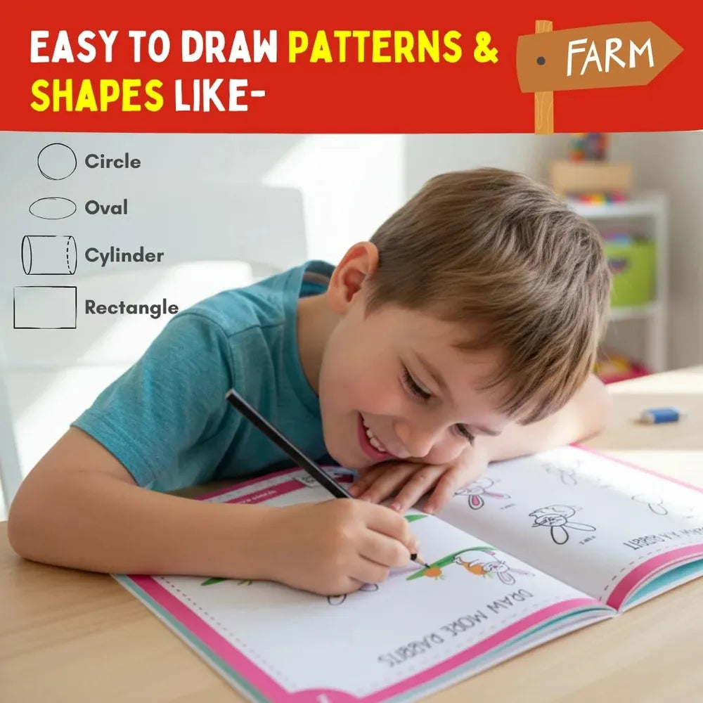 PepPlay Step by Step Drawing Book - Cute Farm Animal | Easy Drawing Practice for Kids