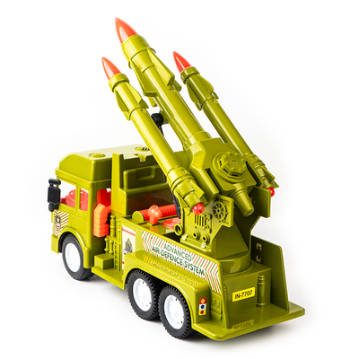 Friction Powered Realistic Missile Launcher Truck Toy