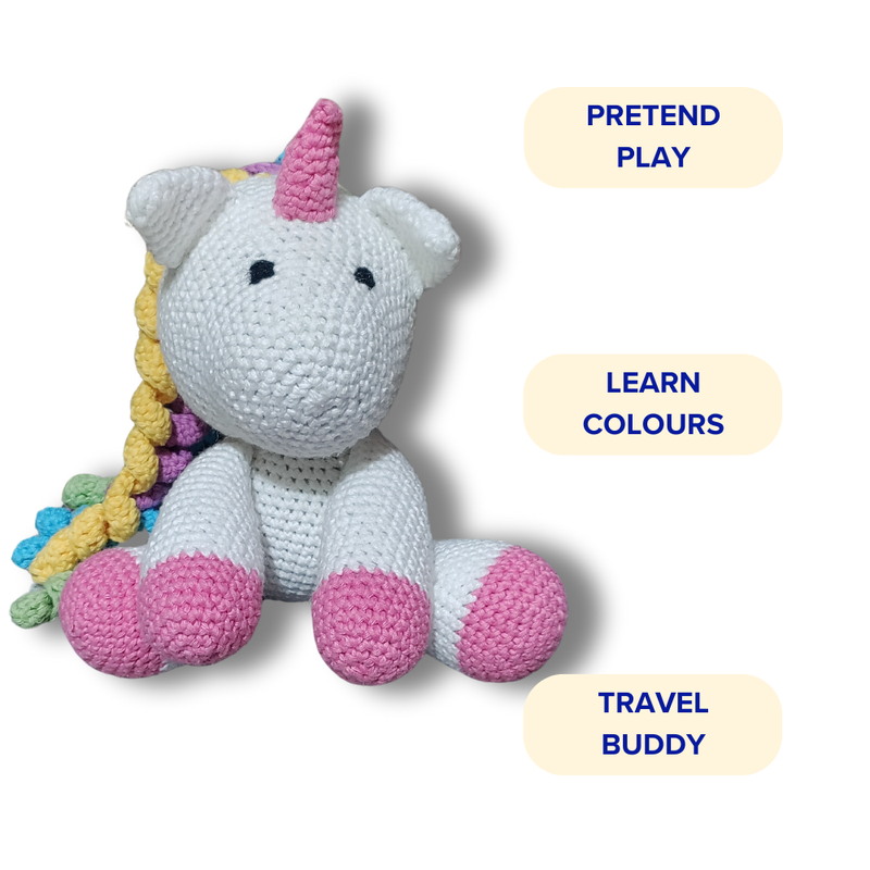 Uran Unicorn Crochet Soft Toy