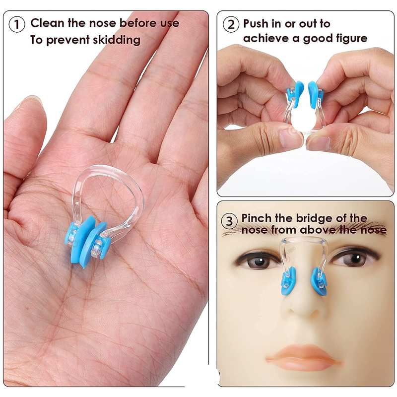 Nose Clip and Ear Plugs for Swimming Water Protection - 1 Set