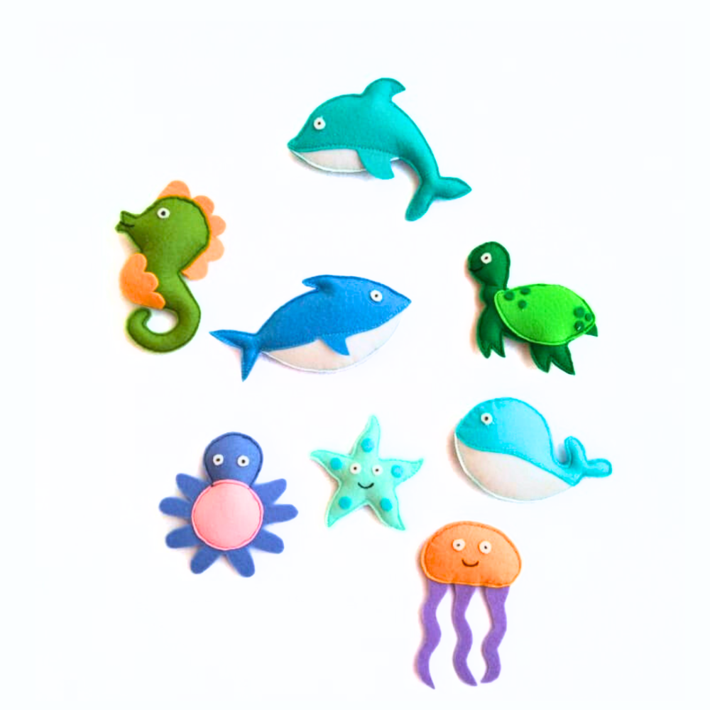 Sea Animal Toys (Set of 12)