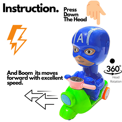 Captain America Toys | Mini Scooter Toy for Kids Friction Toys (Captain America)