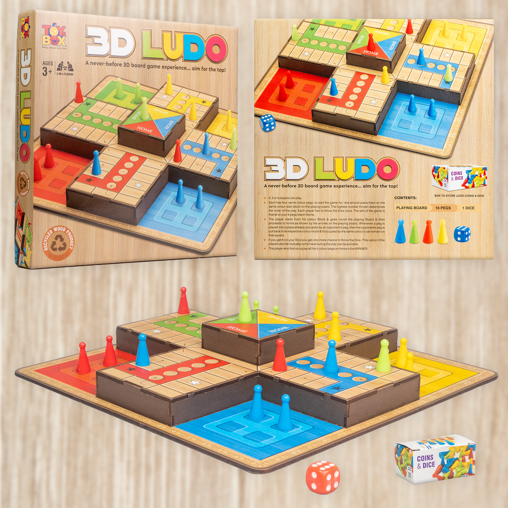 Return Gifts (Pack of 3,5,12) 3D Ludo