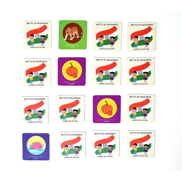 Indian Symbol Memory Flash Cards