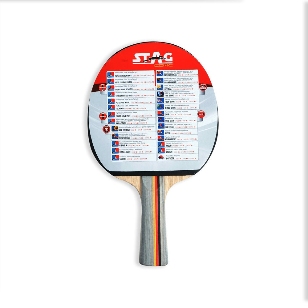 STAG ICONIC Tournament Table Tennis Racquet