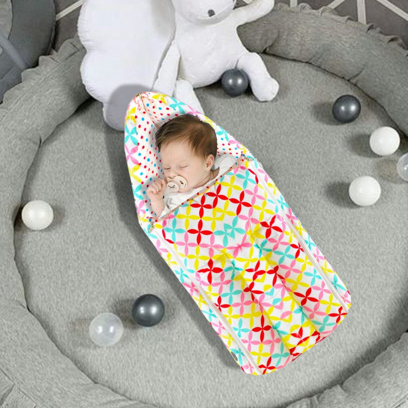 Flower Themed Baby Sleeping Bag Cum Carrying Bag