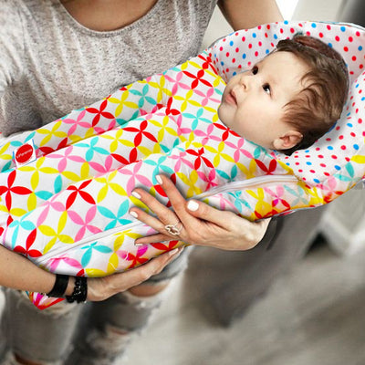 Flower Themed Baby Sleeping Bag Cum Carrying Bag