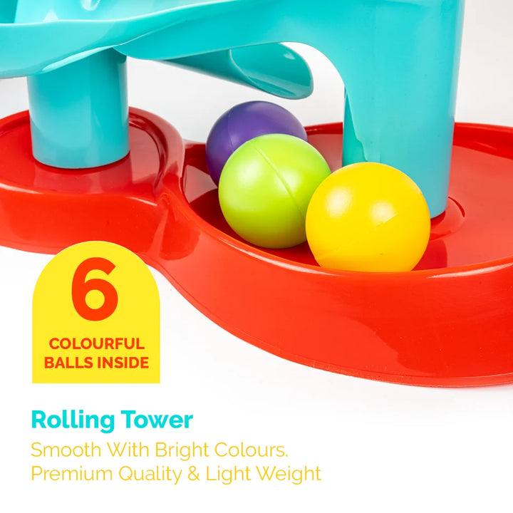 Ratna's Rolling Tower Whirl n Go Ball | Fun for Baby and Toddlers 12 Months & Up