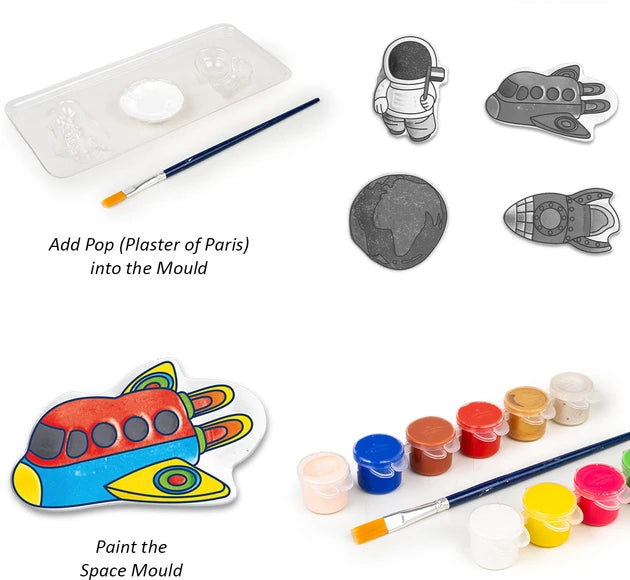 Ratna's Mould & Paint - Space I Creative DIY Art & Craft Kit