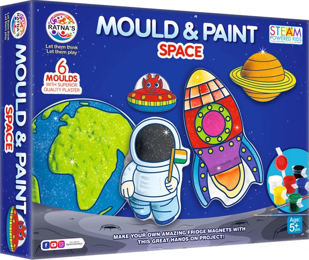 Ratna's Mould & Paint - Space I Creative DIY Art & Craft Kit