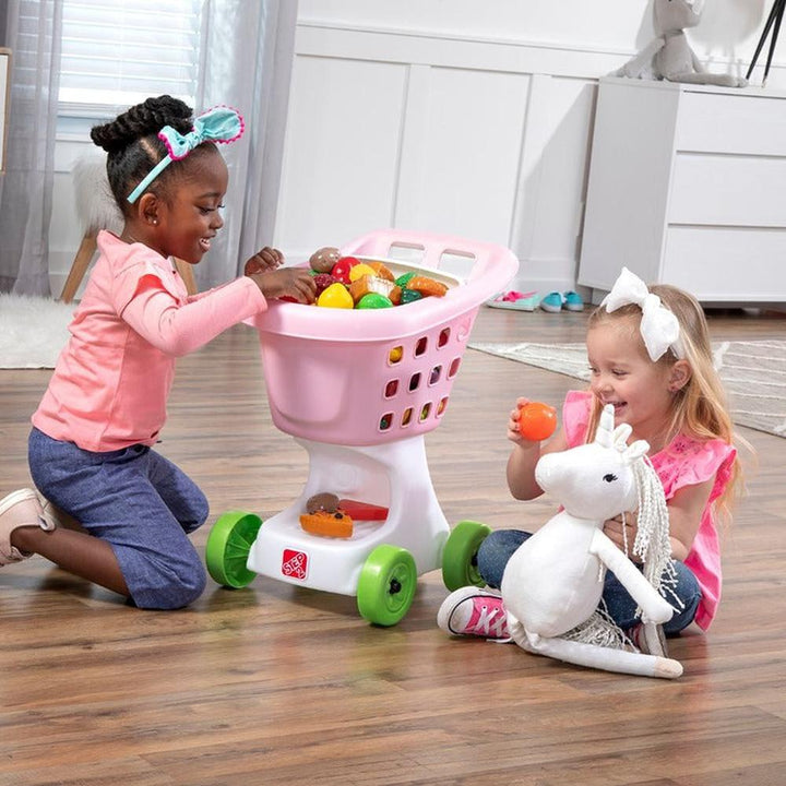 STEP2 Little Helper’s Shopping Cart - Pretend Play (3-7 Years) | Pink