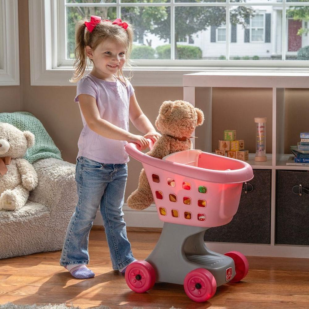 STEP2 Little Helper’s Shopping Cart - Pretend Play (3-7 Years) | Pink