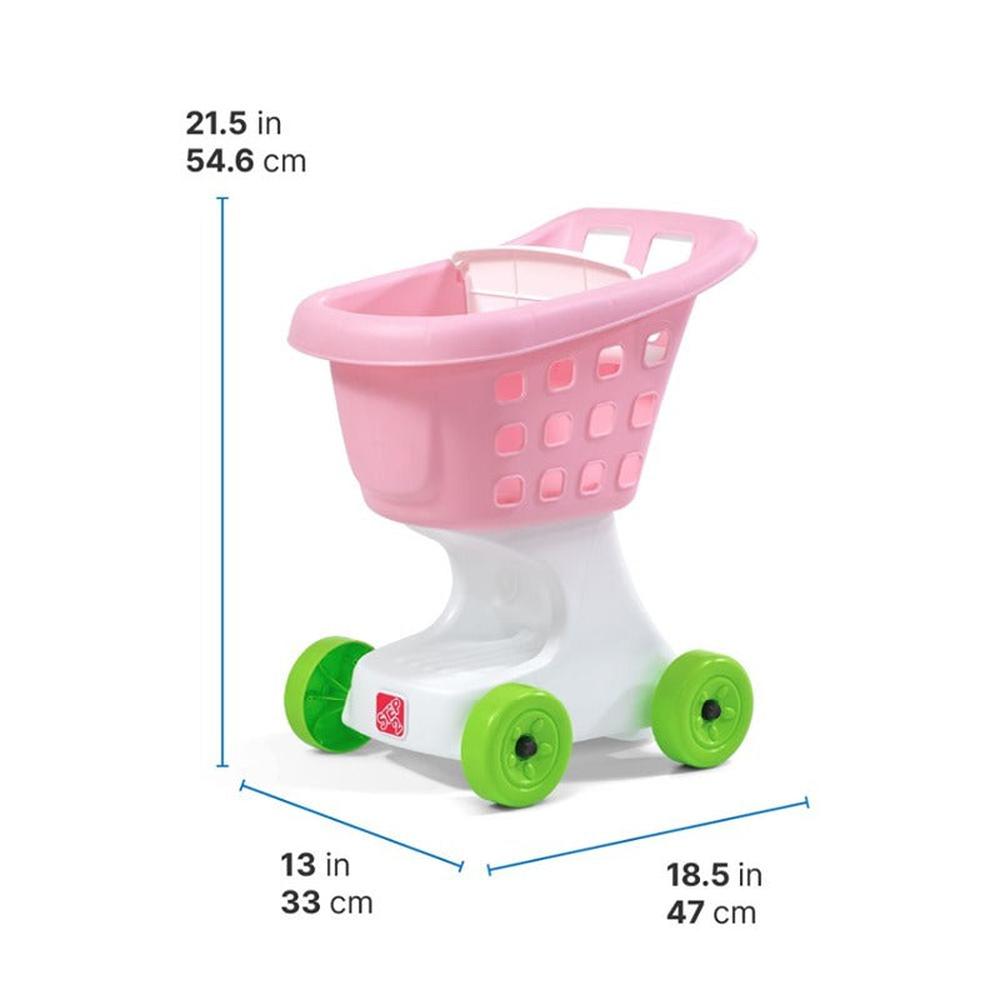 STEP2 Little Helper’s Shopping Cart - Pretend Play (3-7 Years) | Pink