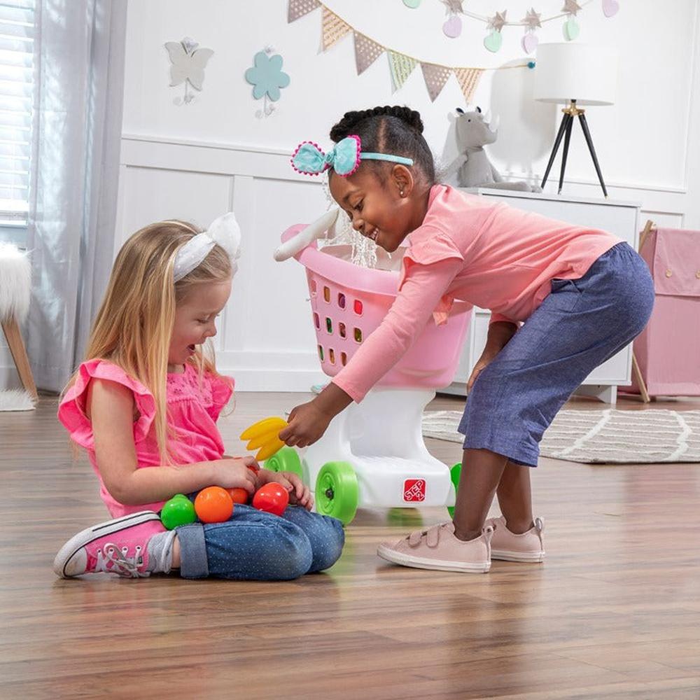 STEP2 Little Helper’s Shopping Cart - Pretend Play (3-7 Years) | Pink