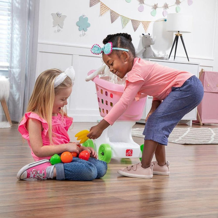 STEP2 Little Helper’s Shopping Cart - Pretend Play (3-7 Years) | Pink