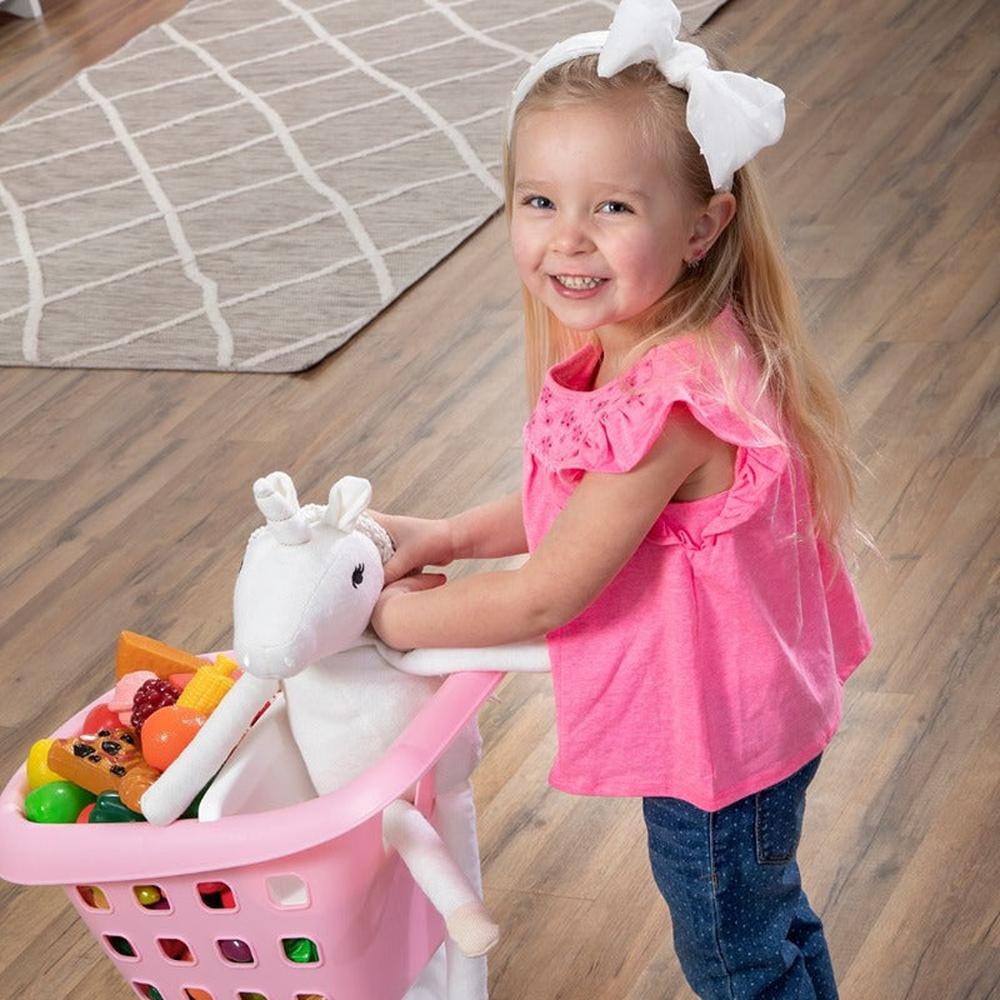 STEP2 Little Helper’s Shopping Cart - Pretend Play (3-7 Years) | Pink