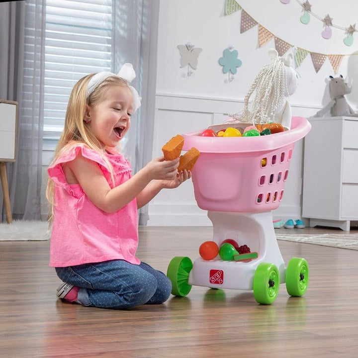 STEP2 Little Helper’s Shopping Cart - Pretend Play (3-7 Years) | Pink