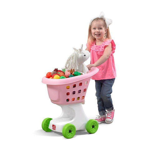 STEP2 Little Helper’s Shopping Cart - Pretend Play (3-7 Years) | Pink