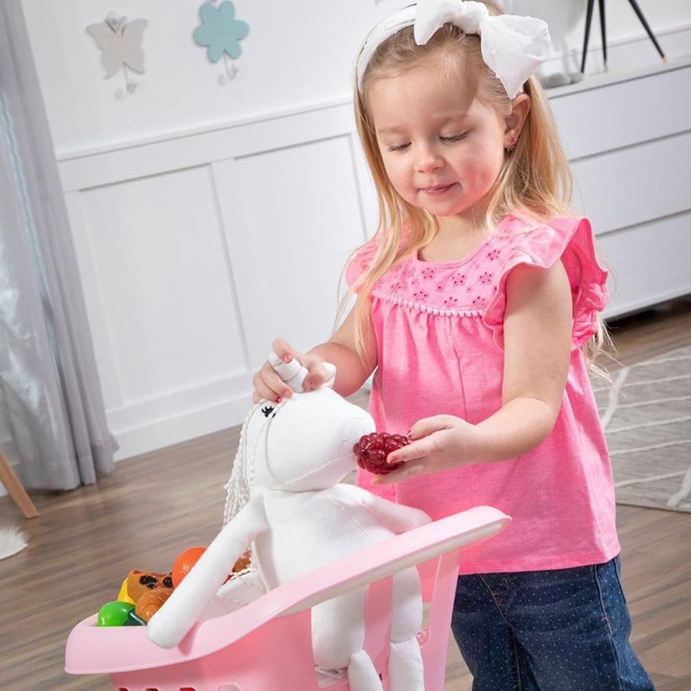 STEP2 Little Helper’s Shopping Cart - Pretend Play (3-7 Years) | Pink