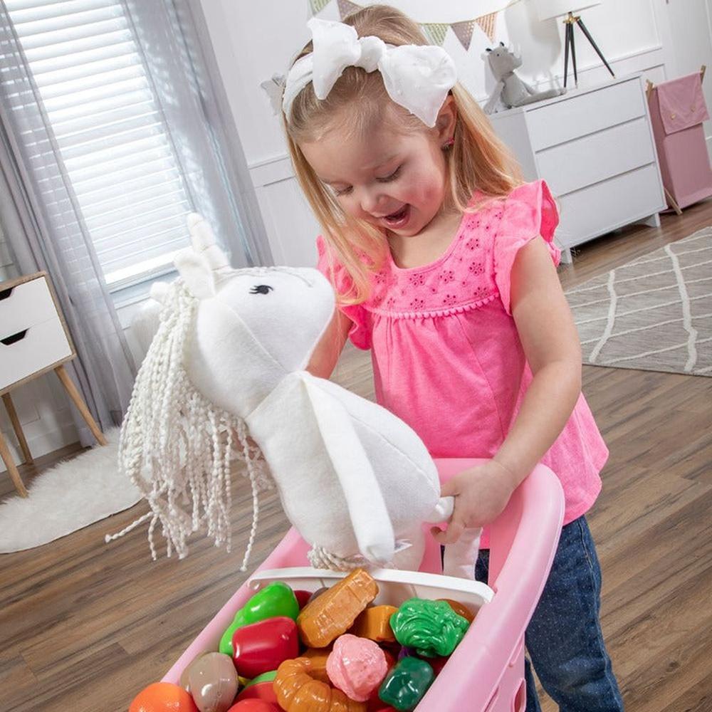 STEP2 Little Helper’s Shopping Cart - Pretend Play (3-7 Years) | Pink