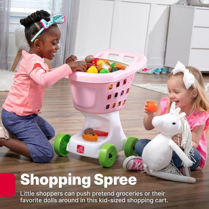 STEP2 Little Helper’s Shopping Cart - Pretend Play (3-7 Years) | Pink