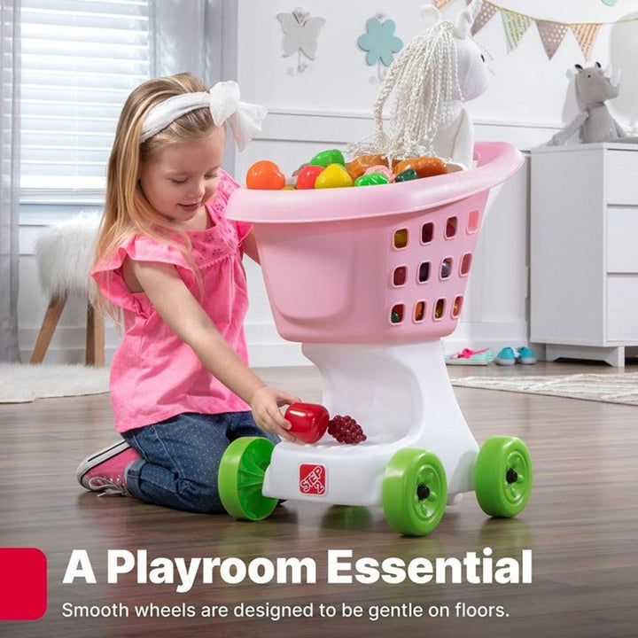 STEP2 Little Helper’s Shopping Cart - Pretend Play (3-7 Years) | Pink