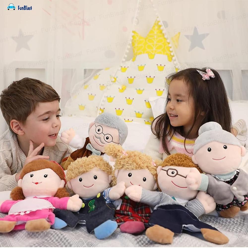 FunBlast Daughter Hand Puppet for Kids | Soft Plush Family Puppet for Storytelling & Role Play