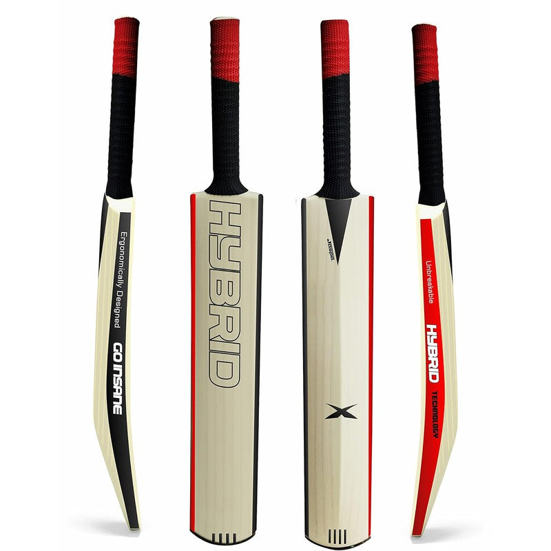 Jaspo Hybrid Composite Hard Plastic Cricket Bat Size 5 | (PU Filled Inside) | 6-11 Years