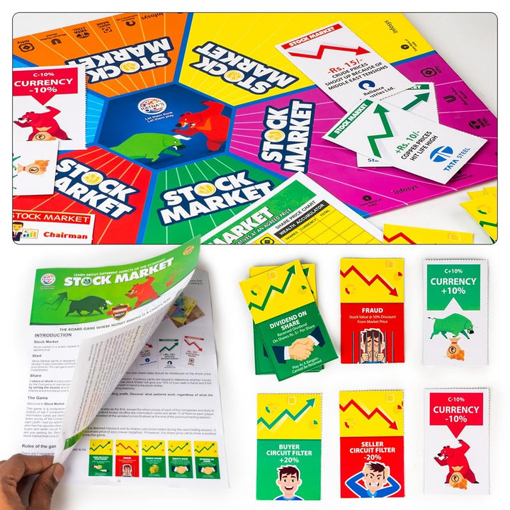 Ratna's Stock Market Board Game | Money Making & Economy Learning Game