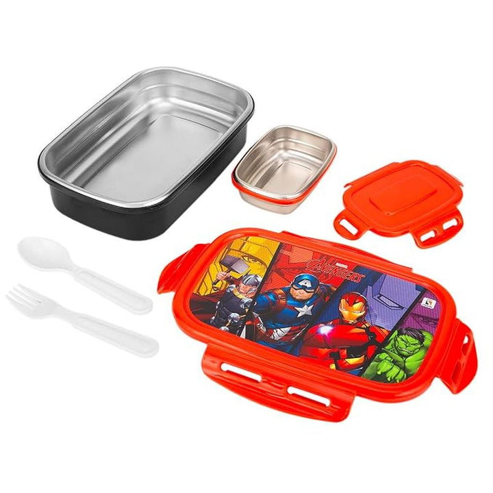 Original Mavel Avengers 3 Compartment Insulated Lunch Box - 700ml