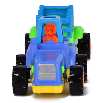 Unbreakable Automobile Car and Tractor Bulldozer (Pack of 4)