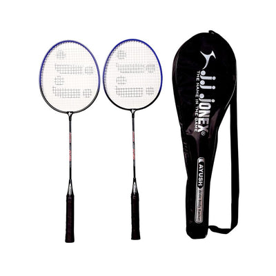 Aluminum Badminton Set 2 Rackets Light Weight with Full Cover