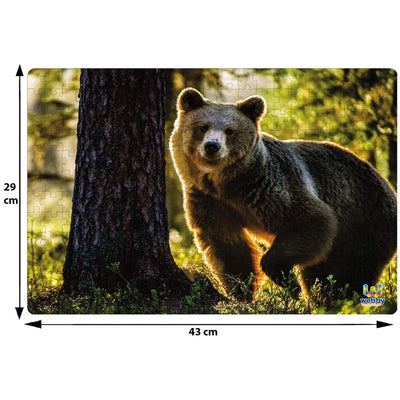 Wild Brown Bear Wooden Jigsaw Puzzle - 252 Pieces