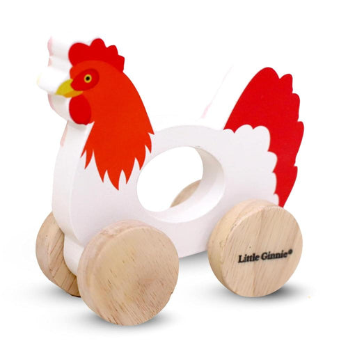 Little Ginnie Wooden Push and Pull Animal Toy