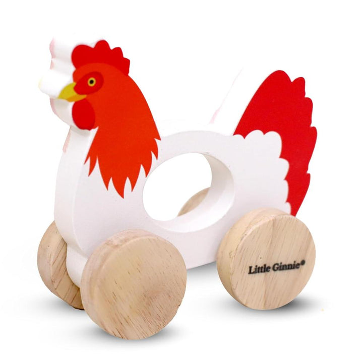 Little Ginnie Wooden Push and Pull Animal Toy