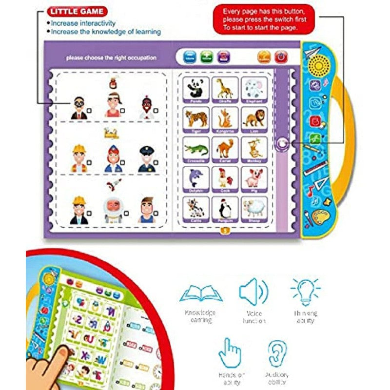 Intelligence Educational Sound Book - Activities with Numbers, Shapes and Animals