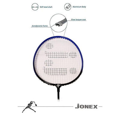 Aluminum Badminton Set 2 Rackets Light Weight with Full Cover