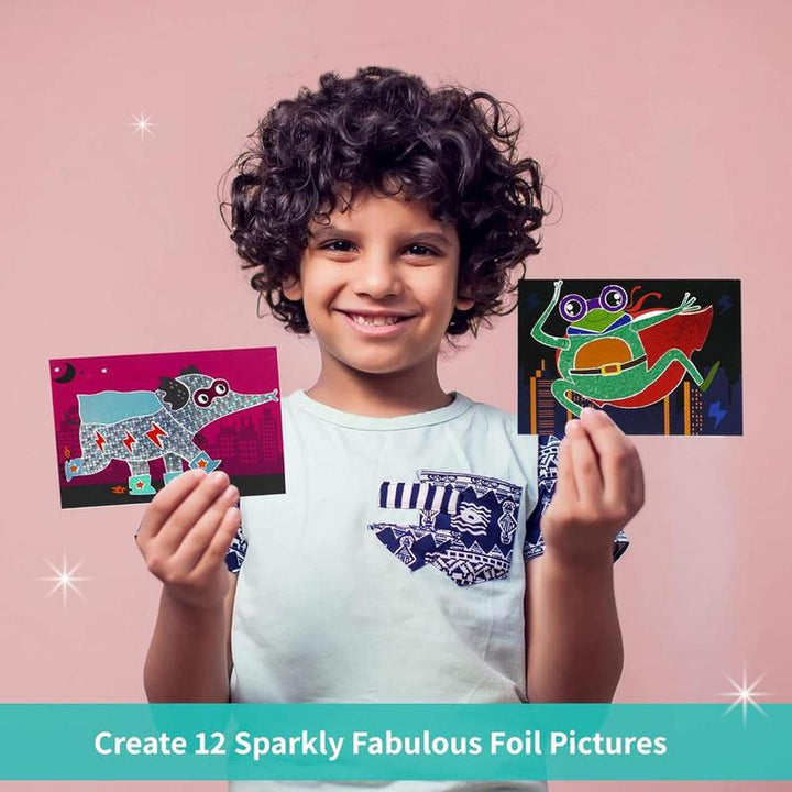 Chalk & Chuckles Fabulous Foil Art - Creative DIY Craft Kit (4-9 Years)