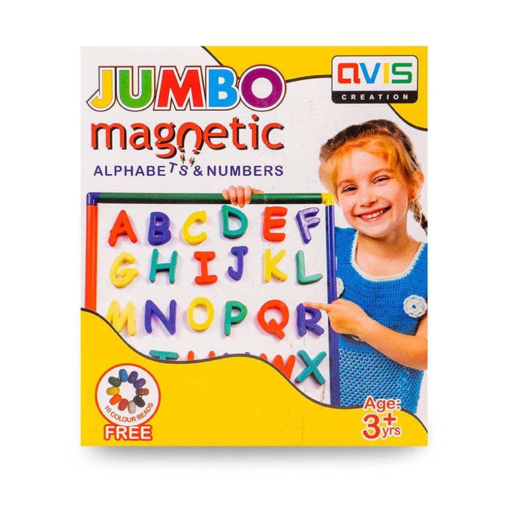 Ratnas Jumbo Magnetic - Alphabet & Numbers I Educational Learning Toy