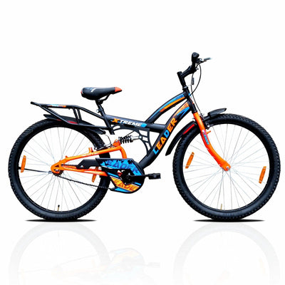Xtreme 26T Rear Suspension Mountain Cycle (Black/Fluro Orange) | 12+ Years (COD Not Available)